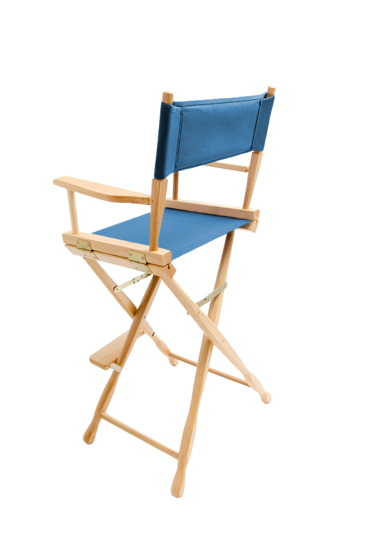 Bar Height (30″) Director’s Chair – Gold Medal Classic Natural Finish