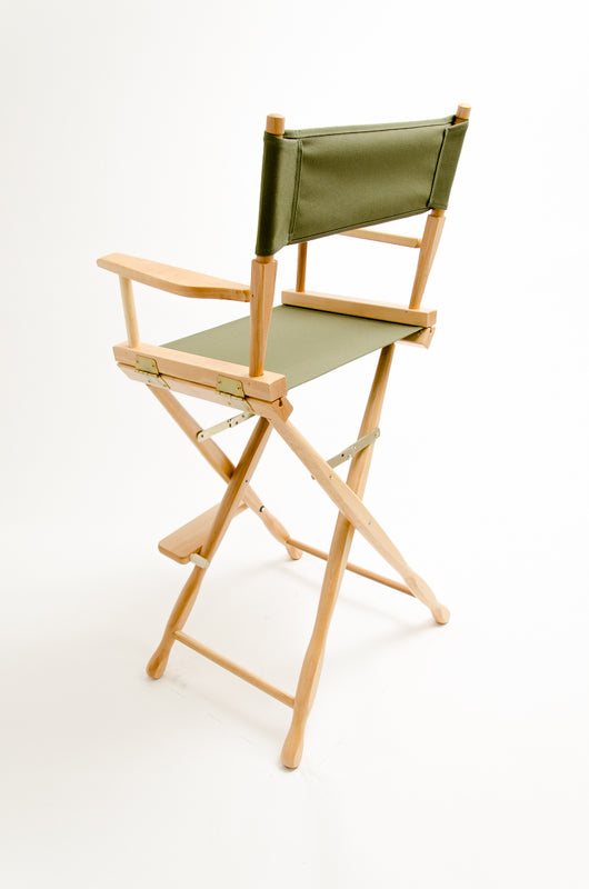 Bar Height (30″) Director’s Chair – Gold Medal Classic Natural Finish