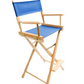 Bar Height (30″) Director’s Chair – Gold Medal Classic Natural Finish