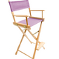 Bar Height (30″) Director’s Chair – Gold Medal Classic Natural Finish