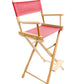 Bar Height (30″) Director’s Chair – Gold Medal Classic Natural Finish