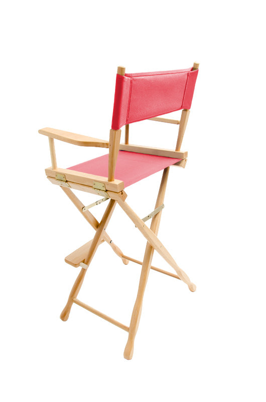 Bar Height (30″) Director’s Chair – Gold Medal Classic Natural Finish