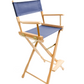 Bar Height (30″) Director’s Chair – Gold Medal Classic Natural Finish