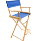 Bar Height (30″) Director’s Chair – Gold Medal Classic Natural Finish