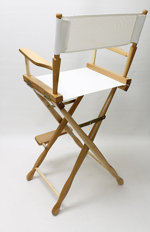 Bar Height (30″) Director’s Chair – Gold Medal Classic Natural Finish