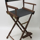 Bar Height (30″) Director’s Chair – Gold Medal Classic Walnut Finish