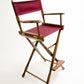 Bar Height (30″) Director’s Chair – Gold Medal Classic Walnut Finish