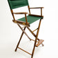 Bar Height (30″) Director’s Chair – Gold Medal Classic Walnut Finish