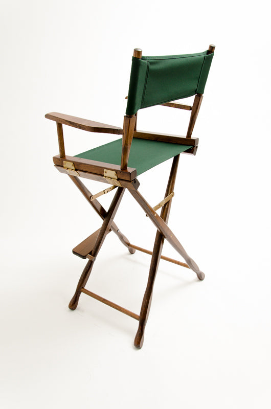 Bar Height (30″) Director’s Chair – Gold Medal Classic Walnut Finish