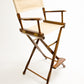Bar Height (30″) Director’s Chair – Gold Medal Classic Walnut Finish