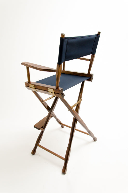 Bar Height (30″) Director’s Chair – Gold Medal Classic Walnut Finish