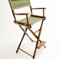 Bar Height (30″) Director’s Chair – Gold Medal Classic Walnut Finish