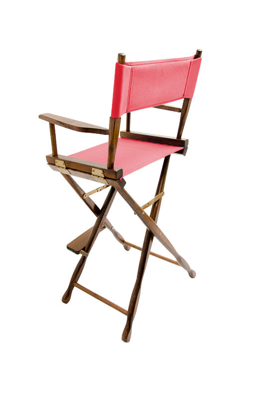 Bar Height (30″) Director’s Chair – Gold Medal Classic Walnut Finish