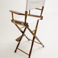 Bar Height (30″) Director’s Chair – Gold Medal Classic Walnut Finish