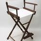 Bar Height (30″) Director’s Chair – Gold Medal Classic Walnut Finish