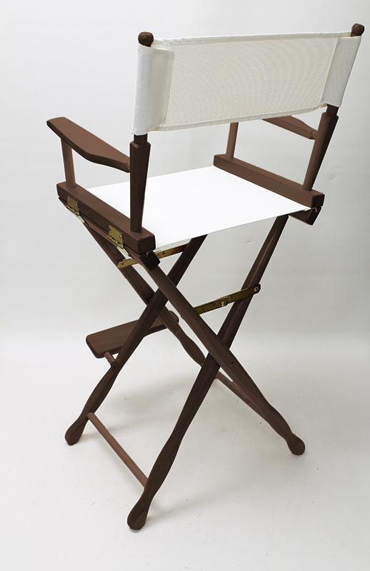 Bar Height (30″) Director’s Chair – Gold Medal Classic Walnut Finish