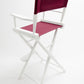 Bar Height (30″) Director’s Chair – Gold Medal Classic White Finish