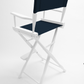 Bar Height (30″) Director’s Chair – Gold Medal Classic White Finish
