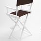 Bar Height (30″) Director’s Chair – Gold Medal Classic White Finish