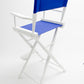 Bar Height (30″) Director’s Chair – Gold Medal Classic White Finish