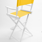 Bar Height (30″) Director’s Chair – Gold Medal Classic White Finish