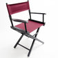 Table Height (18″) Director’s Chair – Gold Medal Commercial Black Finish