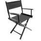 Table Height (18″) Director’s Chair – Gold Medal Commercial Black Finish