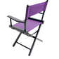 Table Height (18″) Director’s Chair – Gold Medal Commercial Black Finish