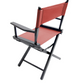 Table Height (18″) Director’s Chair – Gold Medal Commercial Black Finish