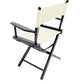 Table Height (18″) Director’s Chair – Gold Medal Commercial Black Finish