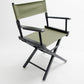 Table Height (18″) Director’s Chair – Gold Medal Commercial Black Finish