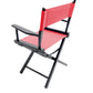 Table Height (18″) Director’s Chair – Gold Medal Commercial Black Finish