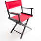 Table Height (18″) Director’s Chair – Gold Medal Commercial Black Finish