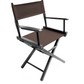 Table Height (18″) Director’s Chair – Gold Medal Commercial Black Finish