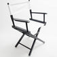 Table Height (18″) Director’s Chair – Gold Medal Commercial Black Finish