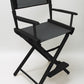 Counter Height (24″) Director’s Chair – Gold Medal Commercial Black Finish