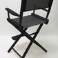 Counter Height (24″) Director’s Chair – Gold Medal Commercial Black Finish