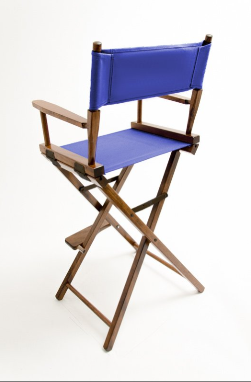 Bar Height (30″) Director’s Chair – Gold Medal Contemporary