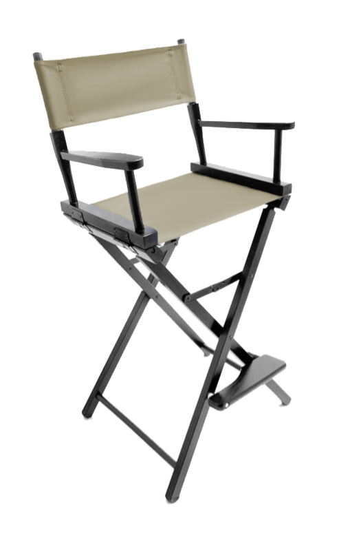 Bar Height (30″) Director’s Chair – Gold Medal Contemporary